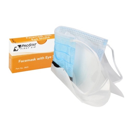 Facemask with Eye Shield, 1 per box