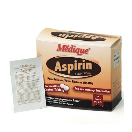 Medique Aspirin 5 Grain, 24/box