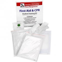 CPR & First Aid Student Training Kit, 8 Pieces
