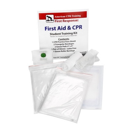 CPR & First Aid Student Training Kit, 8 Pieces