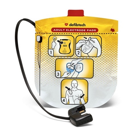 Adult Electrodes for Defibtech Lifeline View Automated External Defibrillator