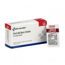 First aid/burn cream, .9 gm pack - 25 per box