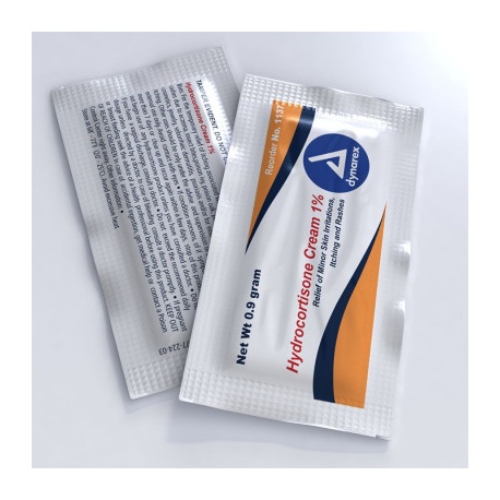 Hydrocortisone Cream 1.0%, .9 gm. - 144 per box